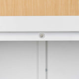 High Storage Cabinet with 2 Doors and 4 Partitions