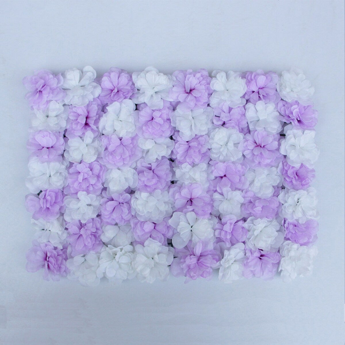 HighlanderHome Assorted Silk Flowers Wall Backdrop Panels,24"x17"/pc - 24pc