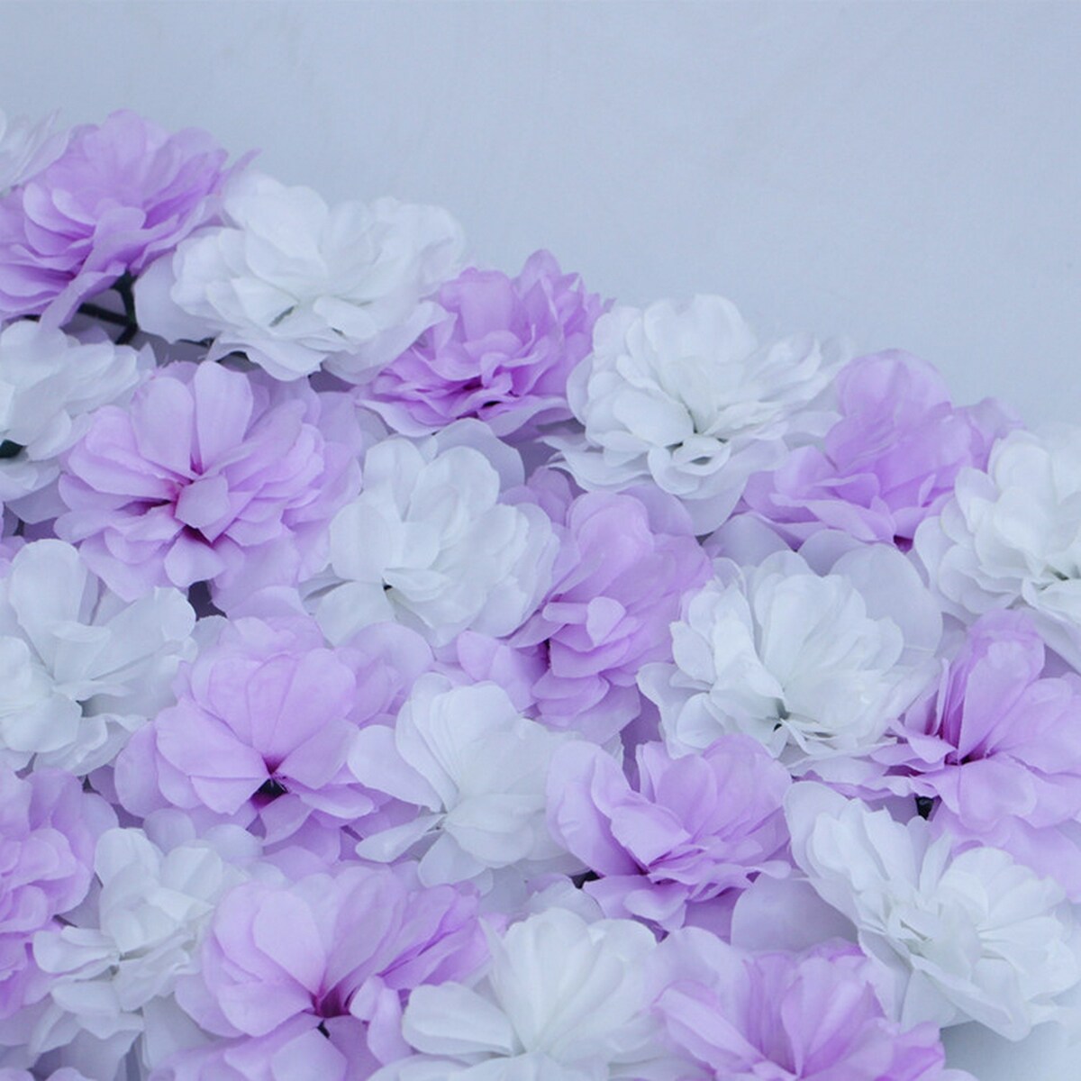 HighlanderHome Assorted Silk Flowers Wall Backdrop Panels,24"x17"/pc - 24pc