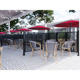 HighlanderHome Freestanding Modular Metal Privacy Screen, 4FtX 6Ft