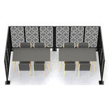 HighlanderHome Freestanding Modular Metal Privacy Screen, 4FtX 6Ft