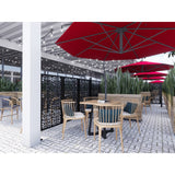 HighlanderHome Freestanding Modular Metal Privacy Screen, 4FtX 6Ft