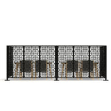 HighlanderHome Freestanding Modular Metal Privacy Screen, 4FtX 6Ft