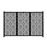 HighlanderHome Freestanding Modular Metal Privacy Screen, 4FtX 6Ft
