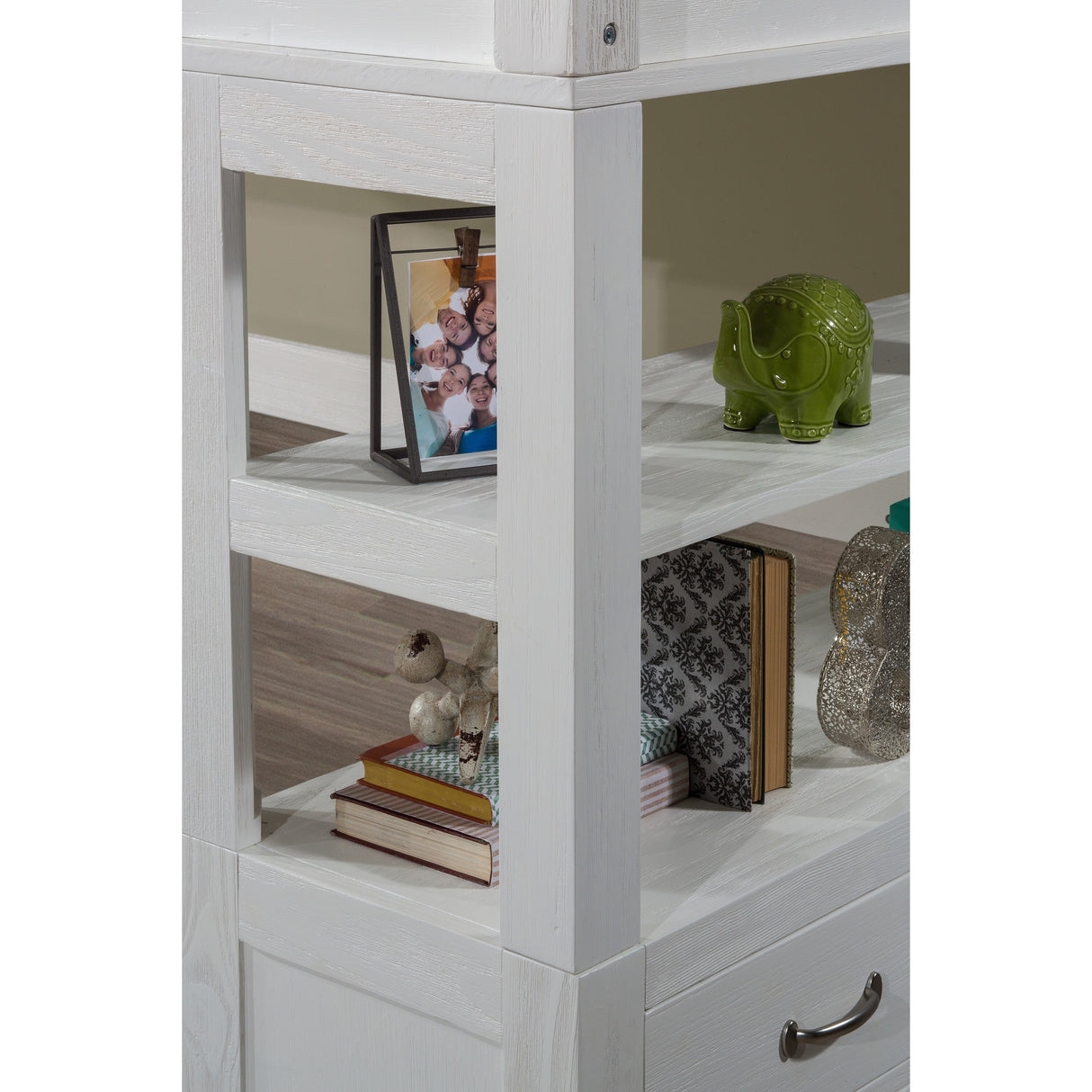 Hillsdale Kids and Teen Highlands Wood Twin Loft Bed, White
