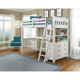 Hillsdale Kids and Teen Highlands Wood Twin Loft Bed, White