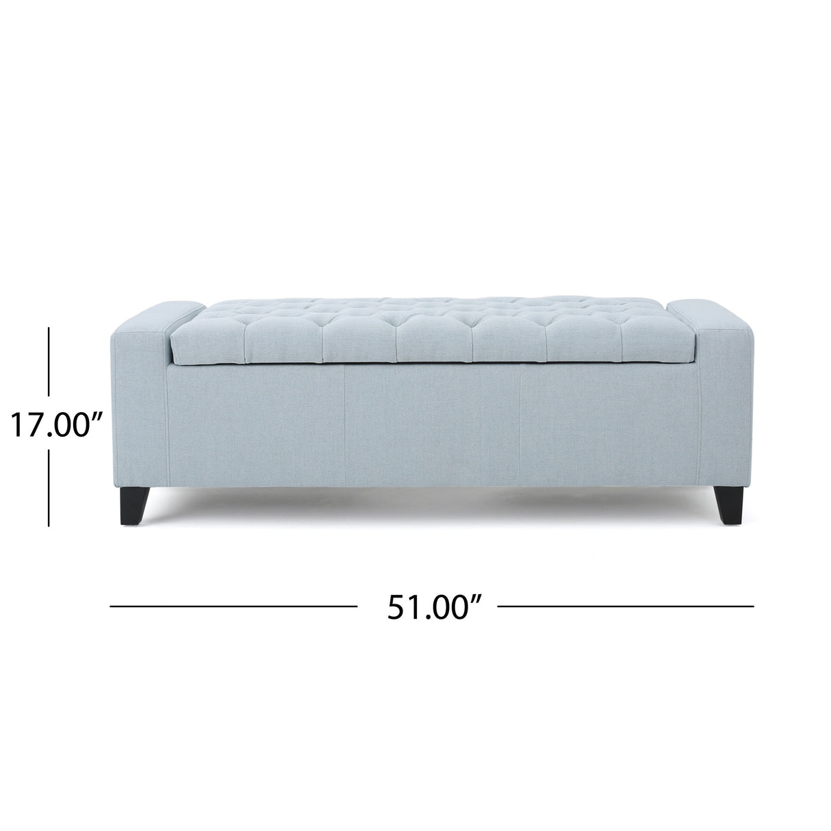 Hikaru Fabric Storage Ottoman by Christopher Knight Home