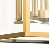 Hillcrest Collection Four-Light Vintage Brass Transitional Hall & Foyer Light - 13 in x 13 in x 22 in