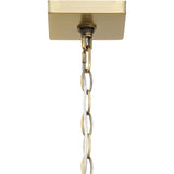 Hillcrest Collection Four-Light Vintage Brass Transitional Hall & Foyer Light - 13 in x 13 in x 22 in