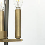 Hillcrest Collection Four-Light Vintage Brass Transitional Hall & Foyer Light - 13 in x 13 in x 22 in