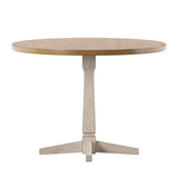 Eleanor Round Two-Tone Dining Table by iNSPIRE Q Classic
