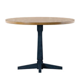 Eleanor Round Two-Tone Dining Table by iNSPIRE Q Classic