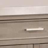 Flemington Kitchen Island in Gray with Stainless Steel Top by Hillsdale Furniture