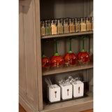 Flemington Kitchen Island in Gray with Stainless Steel Top by Hillsdale Furniture
