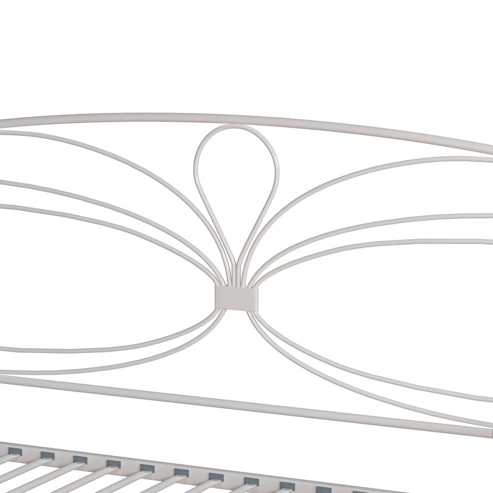 Hillsdale Furniture Anslee Complete Twin-Size Metal Daybed with Trundle, White