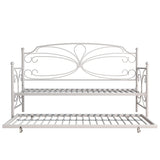 Hillsdale Furniture Anslee Complete Twin-Size Metal Daybed with Trundle, White
