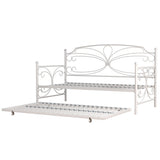 Hillsdale Furniture Anslee Complete Twin-Size Metal Daybed with Trundle, White