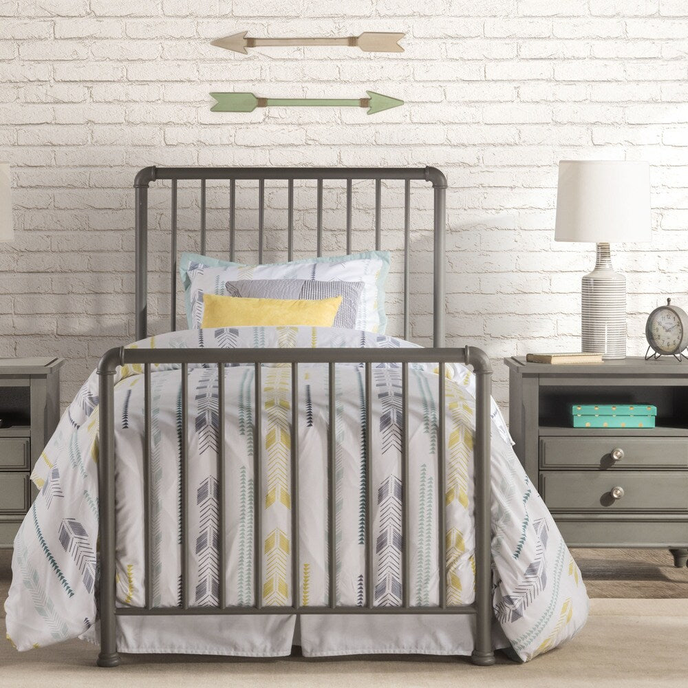 Hillsdale Furniture Brandi Stone-finish Metal Bed Set
