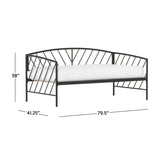 Hillsdale Furniture Essex Twin Metal Daybed, Gray Bronze