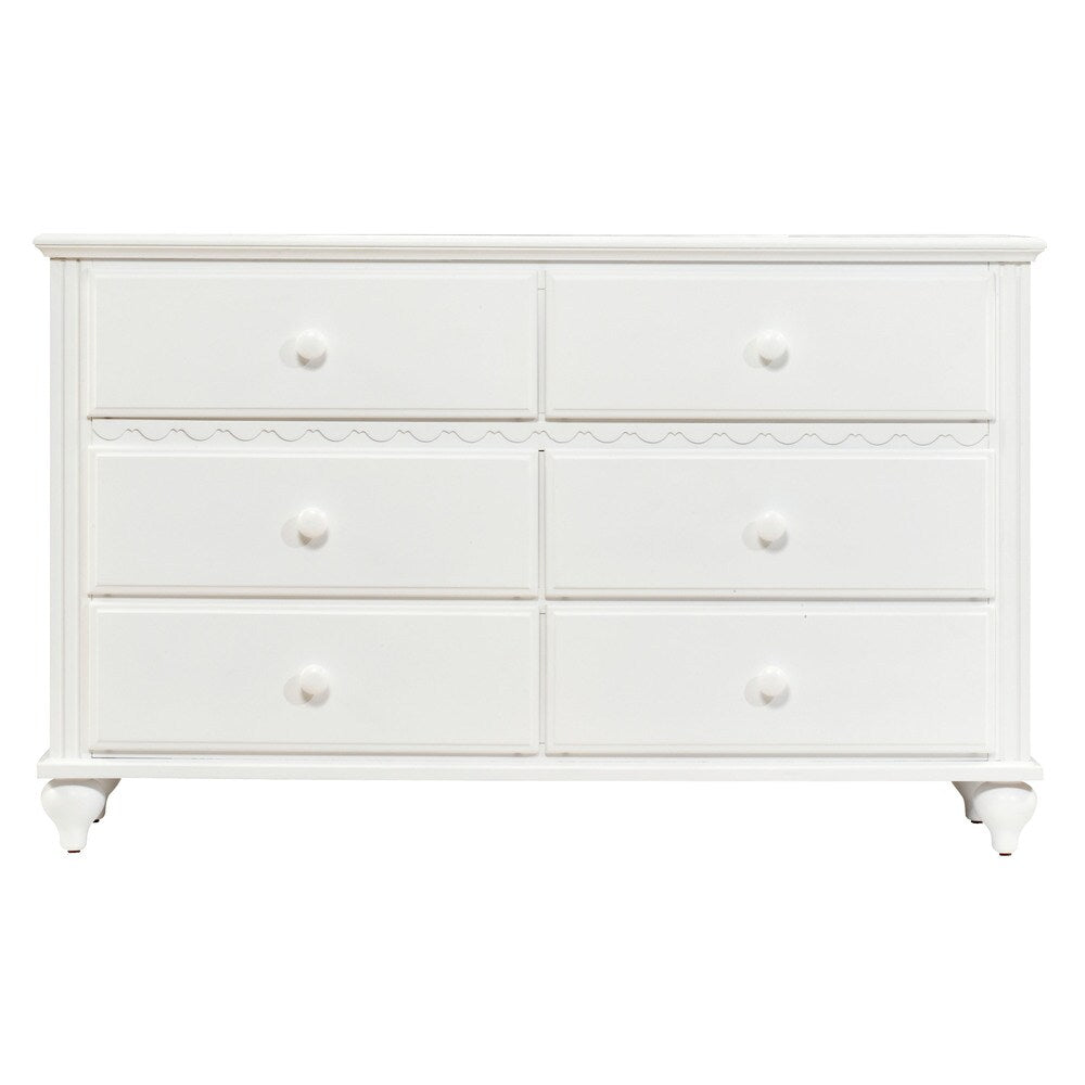 Hillsdale Furniture Lauren Dresser in White Finish