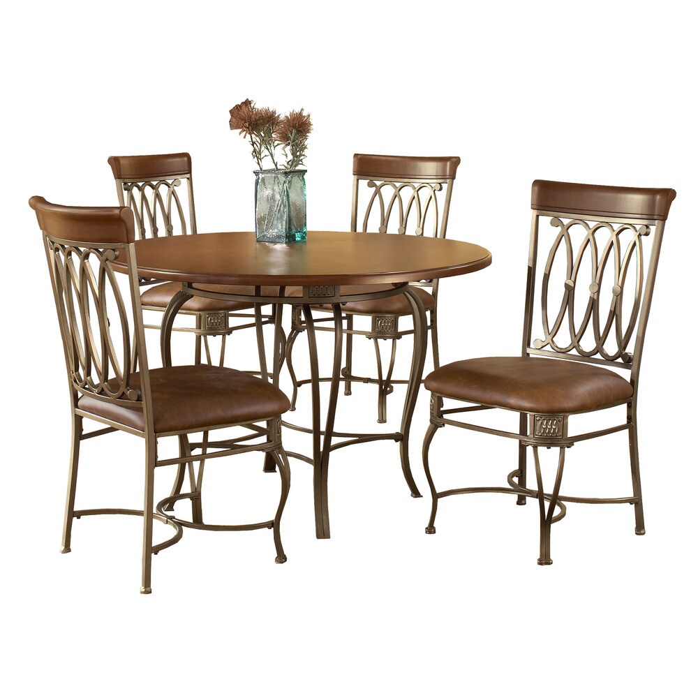 Hillsdale Furniture Montello Old Steel 5-piece Dining Set
