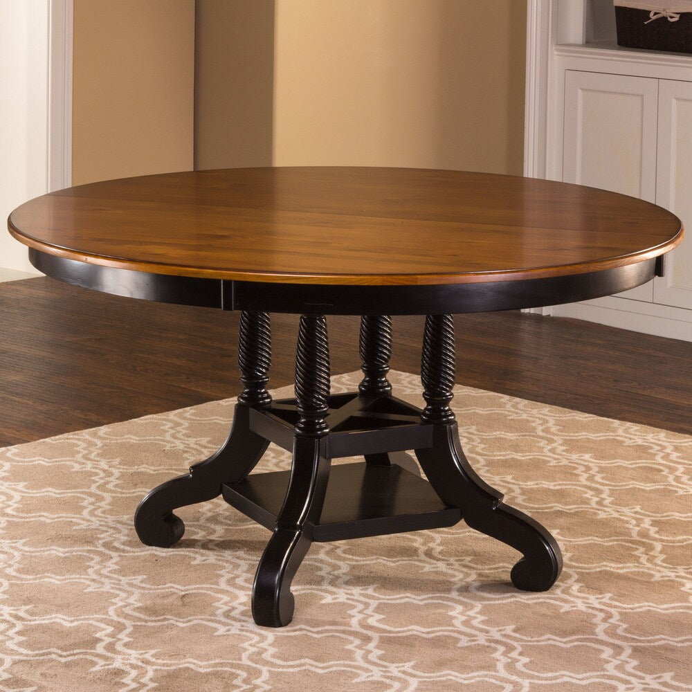Hillsdale Furniture Wilshire Rubbed Black Wood Round Table