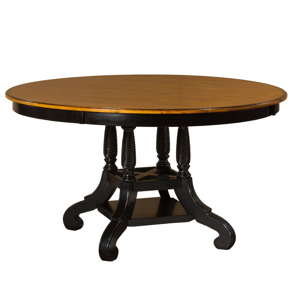 Hillsdale Furniture Wilshire Rubbed Black Wood Round Table