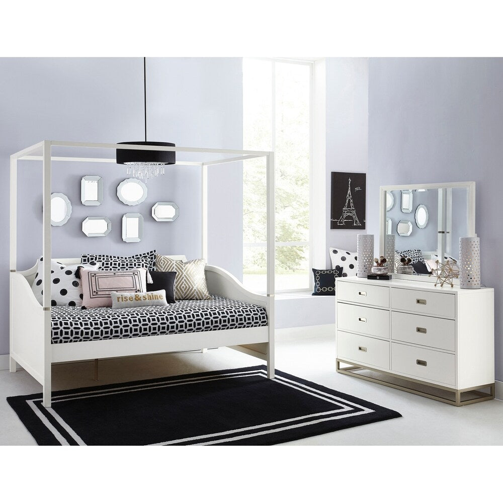 Hillsdale Tinley Park Full Canopy Daybed, Soft White