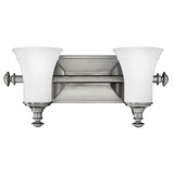 Hinkley Alice 2-Light Vanity Light in Antique Nickel