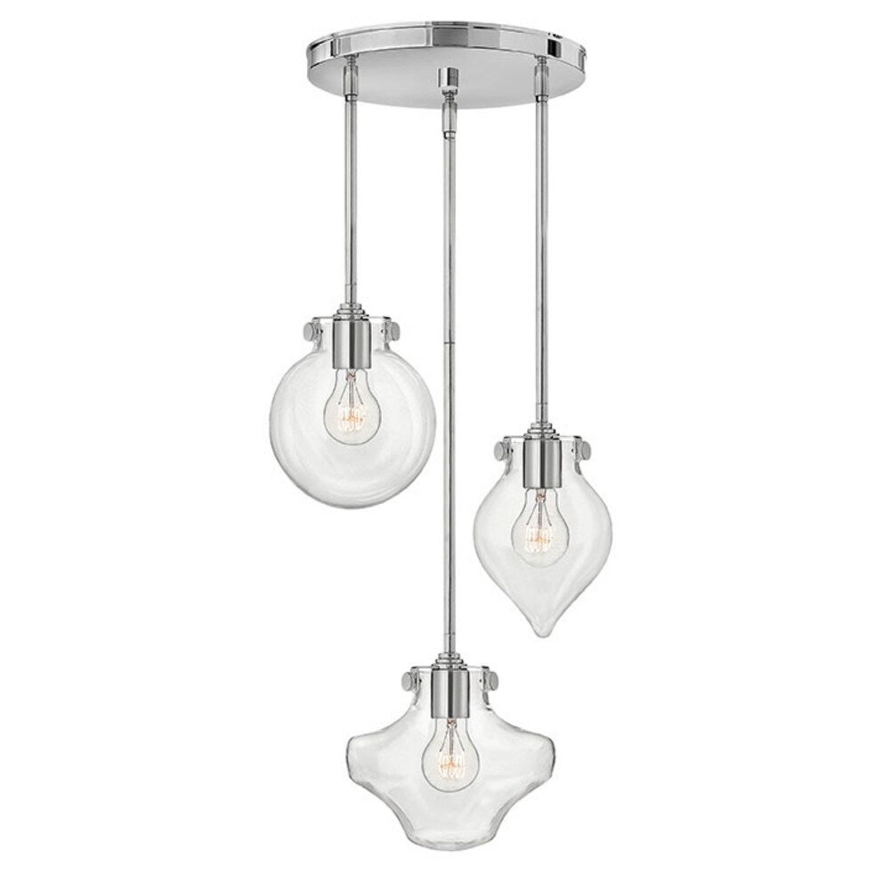 Hinkley Congress 3-Light Pendant in Chrome