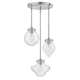 Hinkley Congress 3-Light Pendant in Chrome