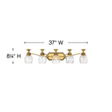 Hinkley Lighting Plantation 5 Light 37" Wide Bathroom Vanity Light