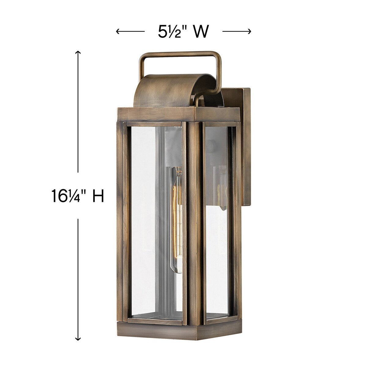 Hinkley Lighting Sag Harbor 1 Light 16.25" Tall Outdoor Wall Sconce