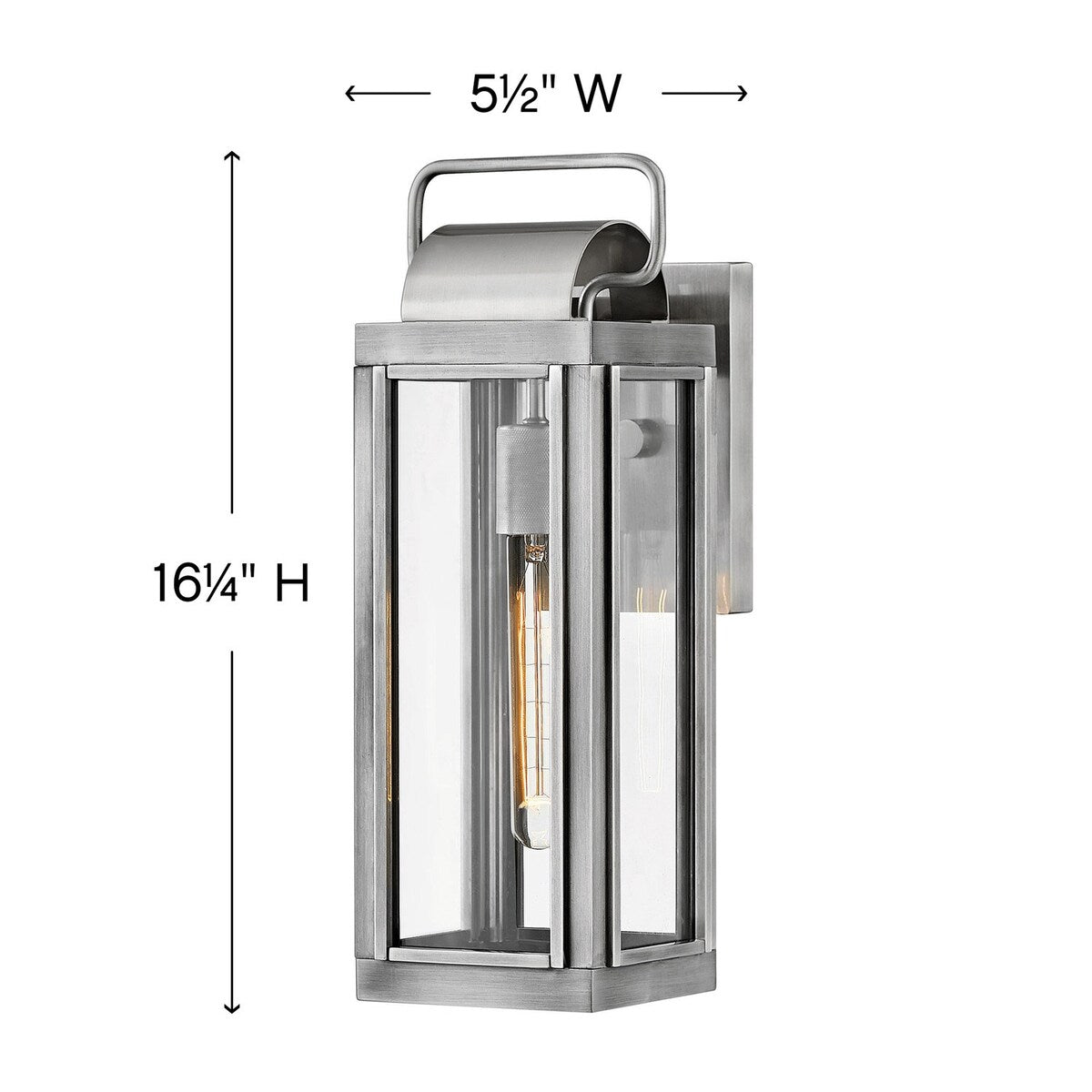 Hinkley Lighting Sag Harbor 1 Light 16.25" Tall Outdoor Wall Sconce