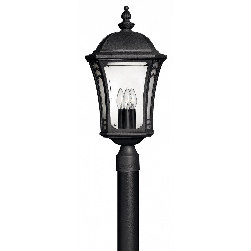 Hinkley Wabash LED Outdoor Post Mount in Museum Black