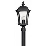Hinkley Wabash LED Outdoor Post Mount in Museum Black
