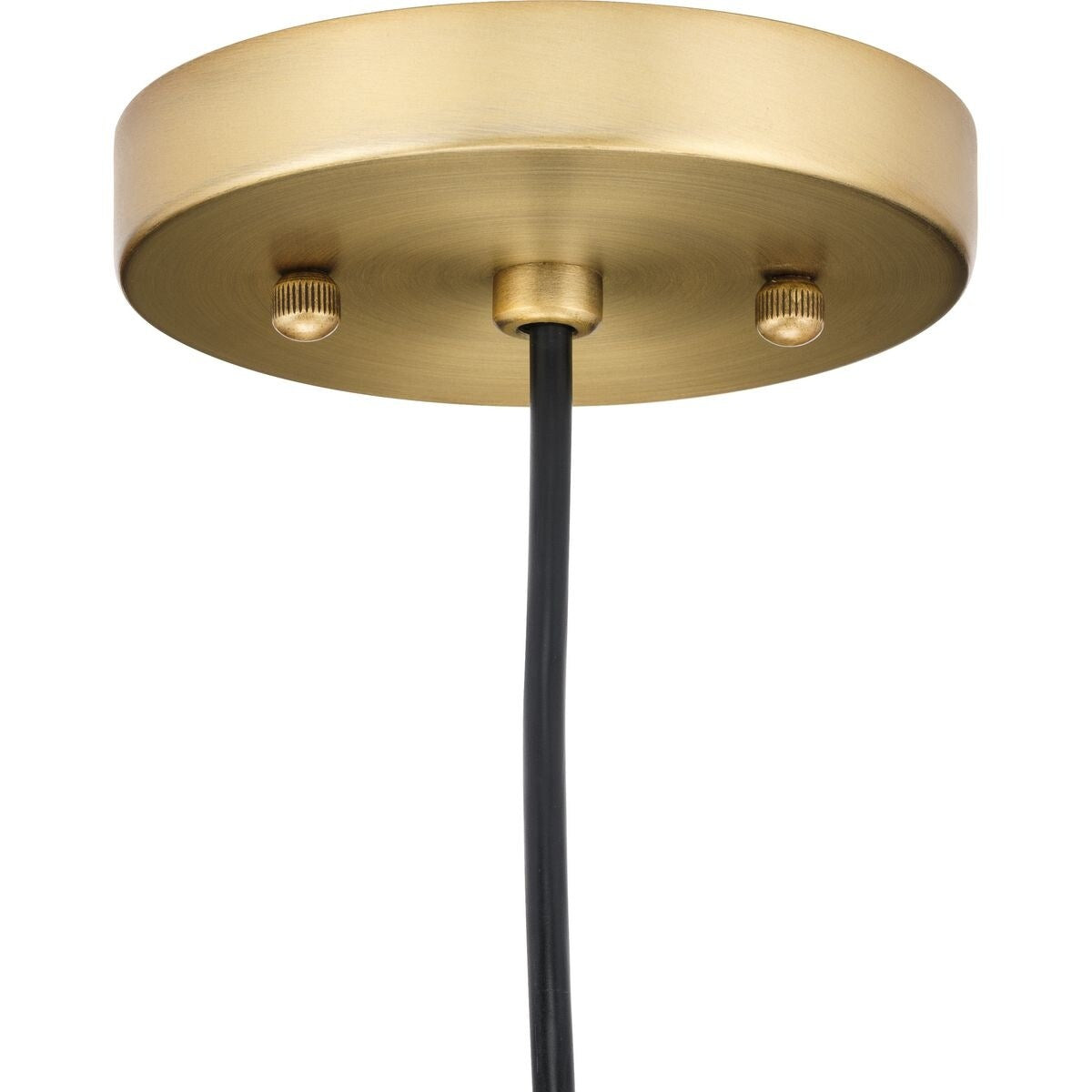 Hinton Collection One-Light Brushed Nickel Modern Farmhouse Pendant - 8 in x 8 in x 8.62 in