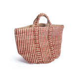 Hip Vintage Red and Natural Hemp Basket