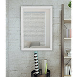Hitchcock Butterfield Blanca Large White Modern Mirror