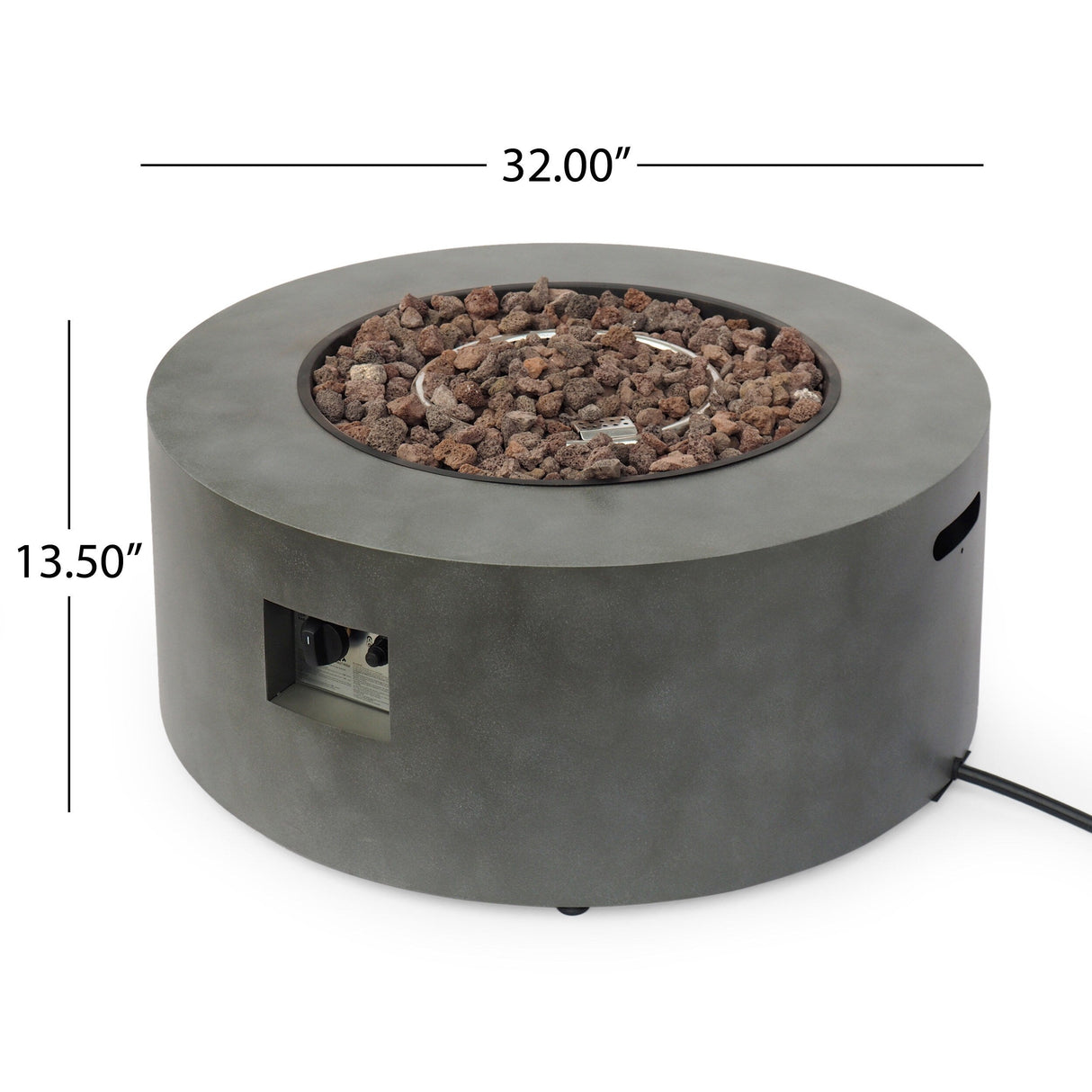 Hobbs Outdoor Iron Circular Fire Pit by Christopher Knight Home