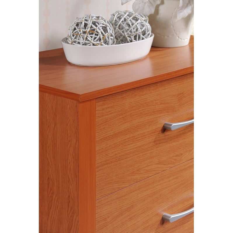 Hodedah 4-Drawer Chest in Beech