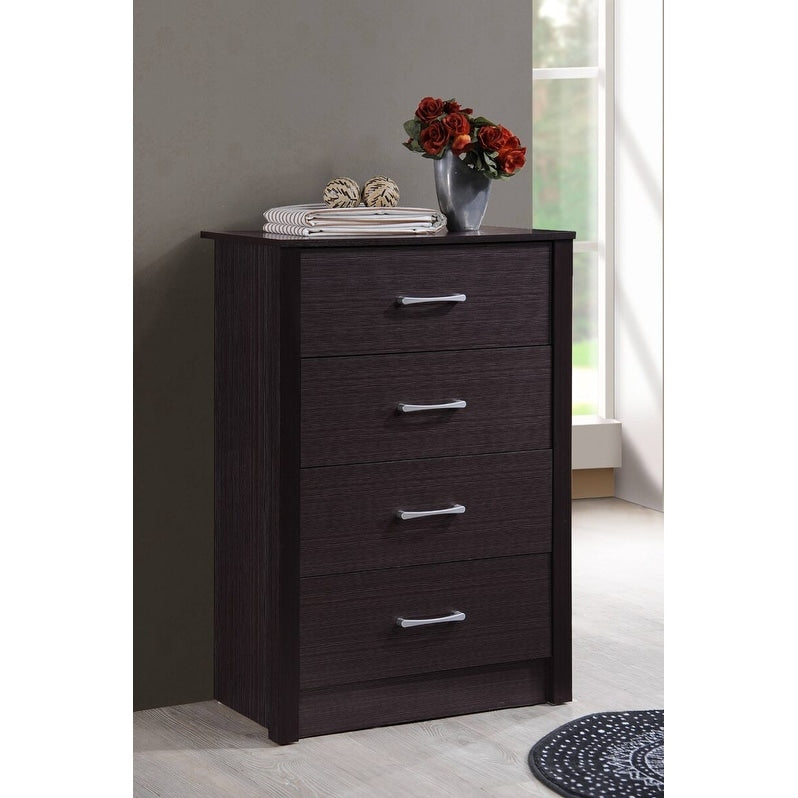 Hodedah 4-Drawer Chest in Beech