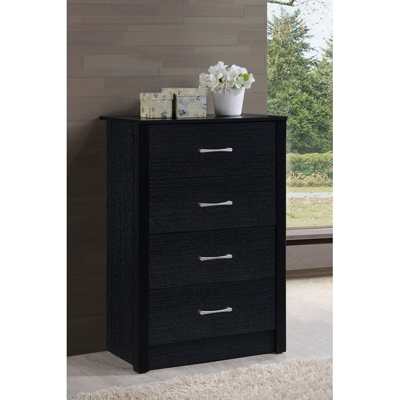 Hodedah 4-Drawer Chest in Beech