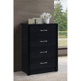 Hodedah 4-Drawer Chest in Beech