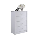 Hodedah 4-Drawer Chest in Beech
