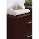 Hodedah 4-Drawer Chest in Beech