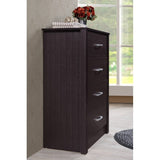 Hodedah 4-Drawer Chest in Beech