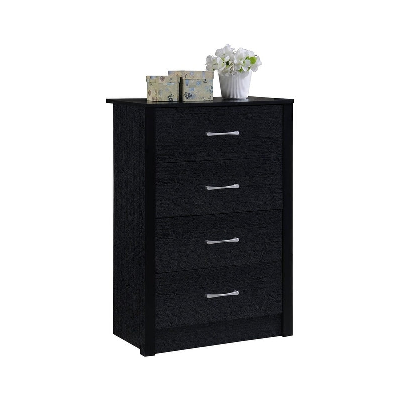 Hodedah 4-Drawer Chest in Beech