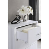 Hodedah 4-Drawer Chest in Beech
