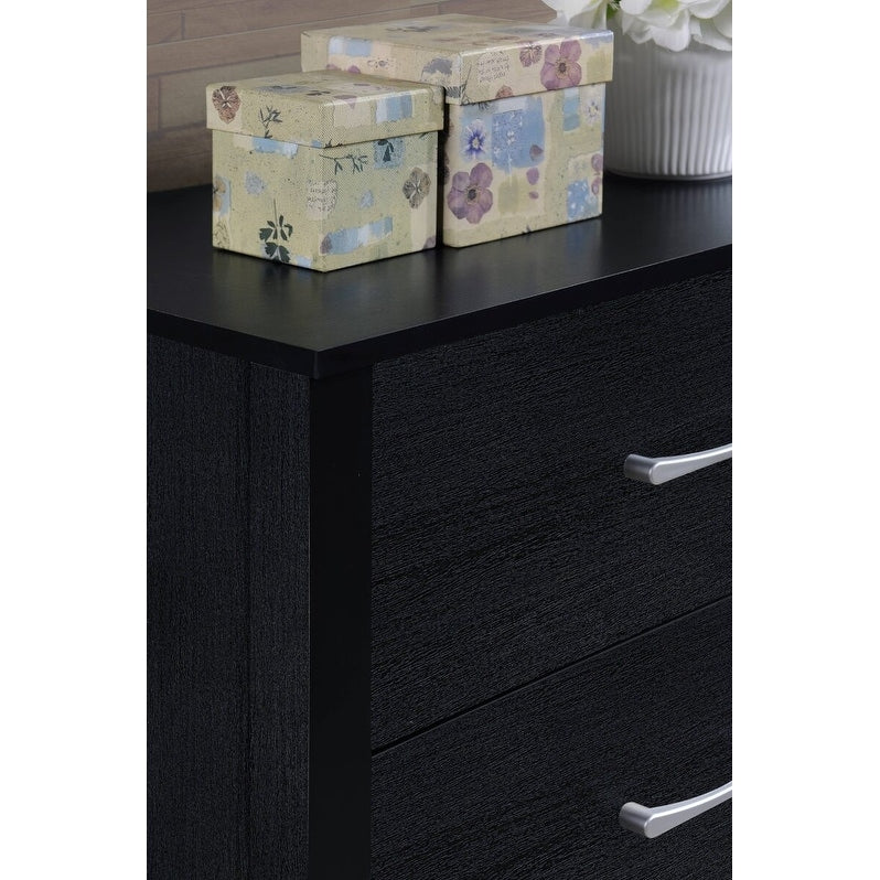 Hodedah 4-Drawer Chest in Beech